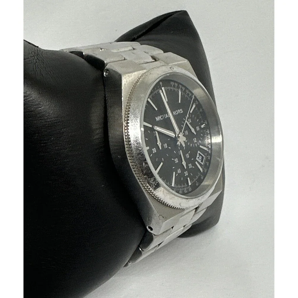 Michael Kors Channing MK6054 Men's Silver Stainless Steel Analog Watch HME559